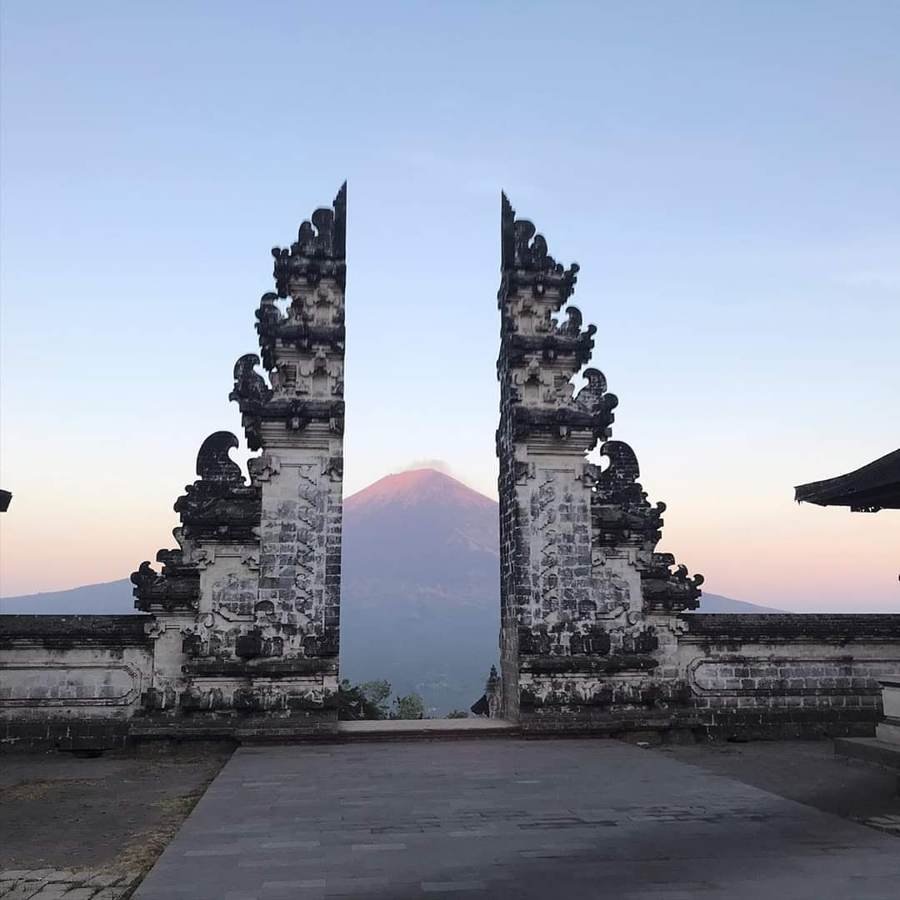 Lempuyang Temple and Mount Agung in East Bali